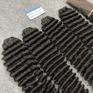 Cheveux humains DD Steam Deep Wave de haute qualité 2026, sans nœuds, sans perte, trame machine, cuticules alignées, livraison directe - Product Image 1