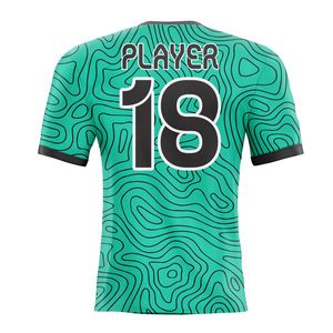 Camiseta de fútbol sublimada personalizada al por mayor, uniforme de equipo transpirable de secado rápido, ropa deportiva OEM, suministro directo de fábrica. - Product Image 3