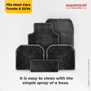 Alfombrillas Universales para Auto ROADPOWER (RP-MAT-130), Color Negro Premium, Resistentes, Impermeables y Fáciles de Limpiar - Product Image 4