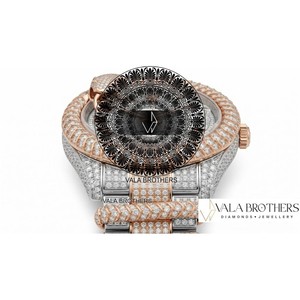 Montre de sport Rolax Datejustt avec cristaux de diamant, 31 mm, affichage analogique, chiffres romains, montre de luxe pour femmes, mode antique, alliage d'acier inoxydable - Product Image 1