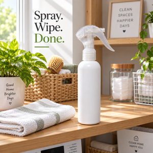 Botella de Spray Recargable de 200 ml de HDPE con Bomba de Gatillo para Soluciones de Limpieza del Hogar |   Envases de Plástico Resistentes para Cuidado en el Hogar - Product Image 2