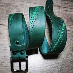 Ceinture en cuir véritable antique avec boucle en métal, prix avantageux, ceintures artisanales, dernière arrivée, qualité supérieure, ceintures vintage pour hommes - Product Image 1