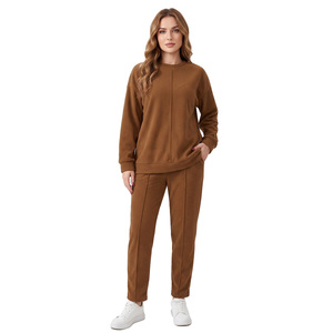 Pantalones de Pierna Recta Ajustados, Conjuntos Deportivos con Ribete en Contraste, Sudaderas con Capucha, Logotipo Personalizado, Corte Regular, Hombros Caídos, Cuello Redondo - Product Image 1