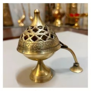 Trending Brass Incense <b>Burner</b> Temple Worship Prayer Meditation Altar Church Decorative Incense <b>Burner</b> With Candle Base - Product Image 4
