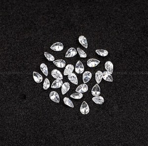 Diamante cultivado en laboratorio de corte pera de 4.0X 2.5 MM, color D, perforado con láser, corte antiguo, para la fabricación de joyas, Om gems - Product Image 3