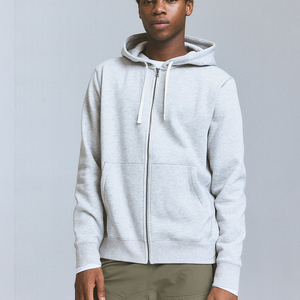 Sweats à capuche épais personnalisés pour l'automne et l'hiver, imprimés, en peluche et de couleur unie, pour hommes, marque de mode personnalisée - Product Image 3