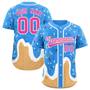 New Arrival Sports Wear Custom <b>Name</b> Printed 100% Polyester Fabric Best Price Baseball Jersey - Product Image 6