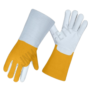 Guantes de Soldadura JNM SAFETY de Cuero Vacuno Resistente, 11 oz de Grosor, Sin Látex, Protección Industrial, Cómodos - Product Image 4