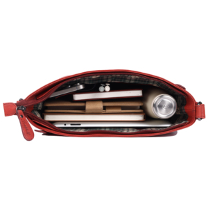 Premium Designer Red Genuine Leather Crossbody Hand <b>Bag</b> With <b>Shoulder</b> Strap Classic Satchel Design Zip Closure Women Daily Use - Product Image 2