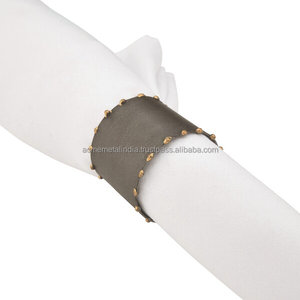 Modern Design Brass Gold Napkin Ring Luxury Metal <b>Tissue</b> Holder for <b>Weddings</b> and Events Party Occasions - Product Image 5