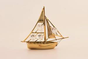 Trophée en métal émaillé plaqué or de haute qualité Hitop, modèle de bateau, pour cadeau d'affaires - Product Image 5