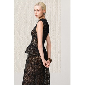 กระโปรงทำงานผู้หญิงขายดี ODM NOCTURNE FLORAL LACE MAXI SKIRT กระโปรงทรงเอไลน์ยาวหรูหราสำหรับผู้หญิงจากเวียดนาม - Product Image 5