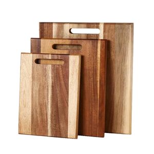Juego de Tablas de Cortar Rectangulares Mini de Bambú con Asas de Madera, Juego de Cuchillos para Queso, Regalo para Bodas y Cumpleaños, Incluye Tabla para Queso - Product Image 2