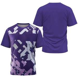 เสื้อยืดผ้าฝ้ายแท้ 100% น้ำหนัก 300 กรัม พิมพ์ลายด้านหน้าด้วยเทคนิค Sublimation เป็นมิตรต่อสิ่งแวดล้อม ผลิตโดยโรงงาน OEM รับผลิตเสื้อยืดแบบ Private Label - Product Image 5