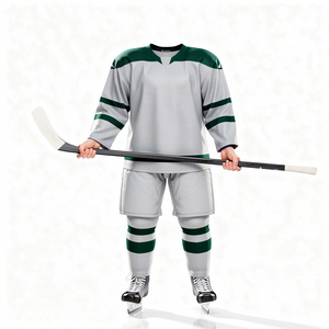 Maillot de hockey sur glace personnalisé pour équipe, en polyester respirant, imprimé par sublimation, écologique, grandes tailles, vêtements de sport pour l'entraînement - Product Image 4