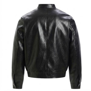 Servicio OEM, Precio Accesible, Chaquetas de Cuero Genuino para Hombre, Chaquetas de Cuero para Hombre al Precio Más Bajo - Product Image 2
