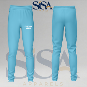 Pantalón Deportivo Personalizado Azul Cielo, Corte Regular, Algodón y Felpa, Tallas XS-3XL - Product Image 1