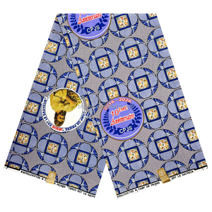 ผ้าฝ้ายพิมพ์ลายแอฟริกันสำหรับงานแฟชั่น งานแต่งงาน งานอีเว้นท์ รับออกแบบตามสั่ง ผลิตจำนวนมาก รับผลิตแบบ OEM ODM - Product Image 2