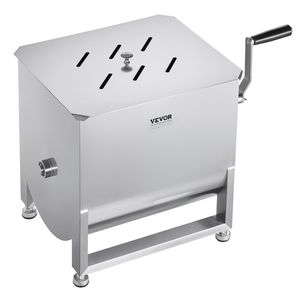Miscelatore Manuale per Carne con Serbatoio Fisso in Acciaio Inox da 40L per Lavorazione di Fino a 80 Libbre di Carne, Attrezzatura per Miscelare Salsicce - Product Image 1