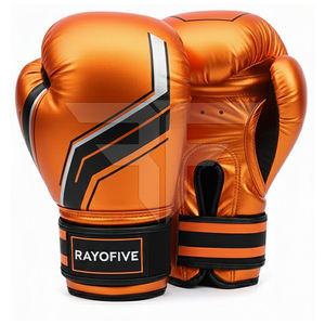 Guantes de Boxeo Profesionales de Nuevo Diseño, Personalizados, de Cuero Genuino, con Absorción de Humedad, Cierre de Velcro, Alta Calidad - Product Image 3