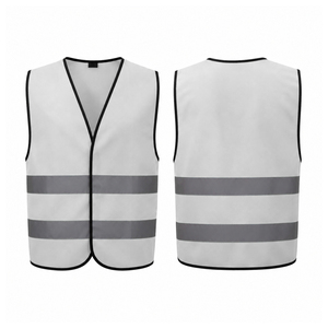 Gilet de sécurité haute visibilité respirant avec bandes réfléchissantes et logo personnalisé, fabrication de qualité supérieure à prix abordable - Product Image 3