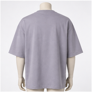 Oversized Drop Shoulder 100% Cotton Tee with Leaf Vine Print Quick Dry Short Sleeve Premium Streetwear Apparel - Product Image 3