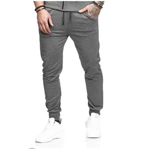 Customize High-Quality Men's Gym Sports Pants & Trousers Casual Plus Size <b>Stacked</b> Cotton Streetwear <b>Joggers</b> Pants Manufacturer - Product Image 2