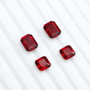 Rubí Cultivado en Laboratorio, Corte Esmeralda, Gema Roja Suelta Certificada para Producción de Joyería y Proyectos Artesanales - Product Image 4