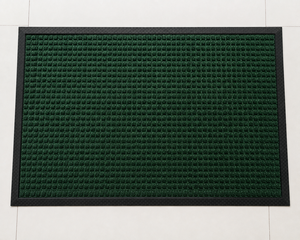 Tapis de porte en boucle de polypropylène avec envers en caoutchouc, antidérapant, robuste, pour l'extérieur et l'intérieur, tapis de sol en polypropylène, paillasson - Product Image 4