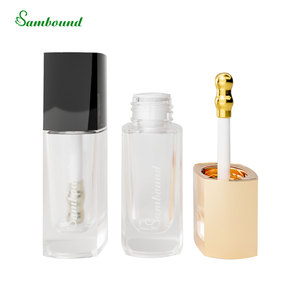 Custom 30ml Foundation Bottle <b>Oxidized</b> Gold/Silver Zinc Alloy Brush Head Non-Absorbent Metal Brush Liquid Cosmetic Packaging OEM - Product Image 2