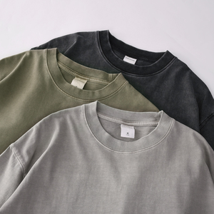 T-shirt de sport ample et confortable en coton tricoté 100 % respirant à séchage rapide, à manches longues et épaules larges, idéal pour l'entraînement en salle de sport - Product Image 2