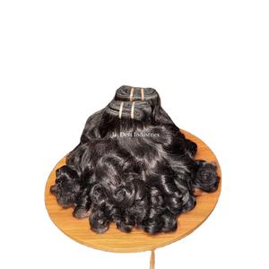 ผมอินเดียแท้ 100% แบบมัดเป็นช่อ ไม่ผ่านการแปรรูป แบบลอนธรรมชาติ สำหรับขายส่ง - Product Image 1