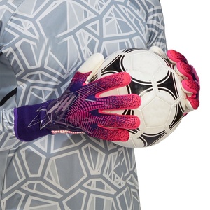 Football Goalkeeper Gloves Full Finger PU Material Non-Slip Breathable Adjustable Wrist <b>Strap</b> Unisex Silicone Printed Pull-On - Product Image 6
