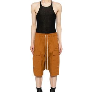 New <b>Men's</b> Solid Fleece Heavy Weight Drop Crotch <b>Sweat</b> <b>Shorts</b> with Pockets Breathable Fleece Drop Crotch <b>Sweat</b> <b>Shorts</b> - Product Image 5