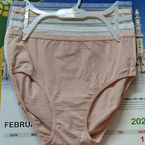 กางเกงในสตรีผ้าฝ้าย 100% เอวกลาง สีพื้น ระบายอากาศได้ดี ซักเครื่องได้ สไตล์คลาสสิก ใส่สบาย ขายส่งจากโรงงานโดยตรง - Product Image 5