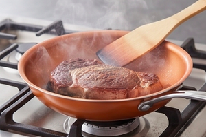 Modern Orange Ceramic Non-Stick Frying <b>Pan</b> With Stainless Steel Handle Heat Resistant For Home Hotel And <b>Induction</b> Cookers Use - Product Image 5