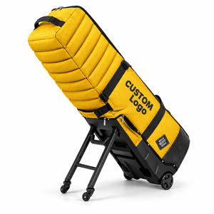 Roomy Golf Club Flight <b>Travel</b> <b>Bag</b> <b>with</b> Padded Top Rolling <b>Wheels</b> and Extra Storage Pockets for Golf Accessories Customize - Product Image 3