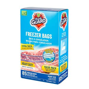 Paquete de 85 Bolsas de Almacenamiento para Refrigerador y Congelador, Resistentes, Tamaño Cuarto de Galón, con Cierres Reutilizables Fáciles de Abrir - Product Image 2