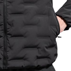Men's Hybrid Quilted Technical Funnel Neck Jacket Lightweight Warm Padded Outdoor Casual <b>Coat</b> Windproof Winter Fashion Apparel - Product Image 6