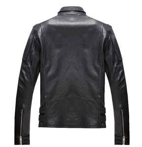 Solid Trader <b>High</b> Gloss Polished Look Fashion Wear Sleek Fit Eye Catching <b>Top</b> Quality <b>Leather</b> Jacket - Product Image 3
