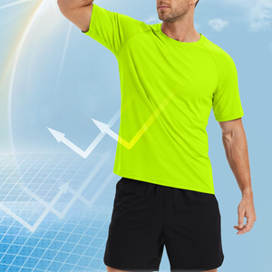 Camiseta de Manga Corta de Secado Rápido, Cuello Redondo, Corte Regular, Color Sólido, Estilo Casual, Calidad Premium, Venta al Por Mayor - Product Image 6