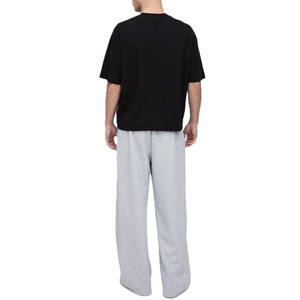 T-shirt décontracté pour homme en coton épais, personnalisable avec logo OEM/ODM, style streetwear minimaliste, fabricant en gros pour marques privées - Product Image 2