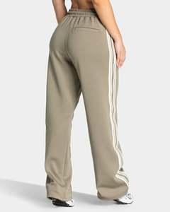 Pantalones Deportivos a Rayas de Pierna Ancha y Corte Holgado para Mujer, Pantalones Jogger Casuales de Moda, Tela de Alta Calidad, Fabricante de Ropa OEM - Product Image 4