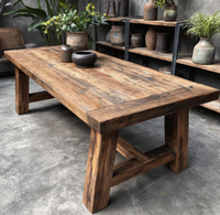Ensemble de table et de chaises de salle à manger en bois massif moderne et simple pour 4 à 6 personnes, petit modèle rectangulaire, meubles pour la maison - pour les hôtels