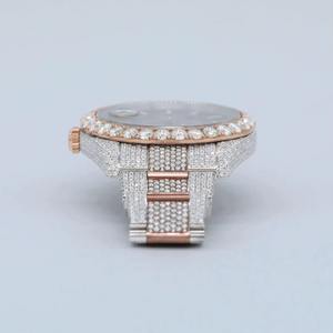 VVS1 Moissanite Customize Diamond <b>Watch</b> Hip Hop <b>Mechanical</b> Certified Full White Gold Automatic <b>Watches</b> unisex <b>For</b> <b>Men</b> - Product Image 2