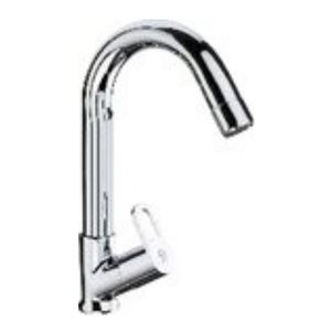 Basin Faucet 210 Swan Neck With <b>Swinging</b> Spout Stainless Steel Polished Sustainable Modern Design Wall-Mounted <b>Single</b> Handle - Product Image 1
