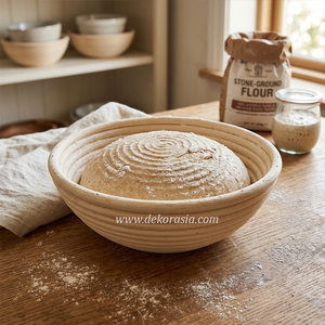 High Quality Durable Rattan Bread Proofing Basket Eco-Friendly Handmade Oven Safe Dishwasher Safe Carton for Sourdough Bread - Product Image 6