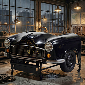 Black Finish Eco-Friendly Solid Wood Automotive Industrial Study Cum Office <b>Table</b> Design by SUREN SPACE - Product Image 1