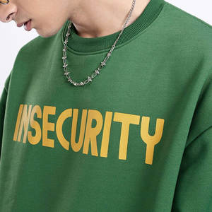 Sweat-shirts unisexe à col rond en molleton épais 100 % coton, haute qualité, personnalisables, couleur unie, faible MOQ, marque indépendante - Product Image 3