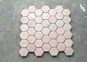 <b>Lime</b> Pink Limestone Durable Non-Slip Paving Slabs and Tiles for Interior and Exterior Design - Product Image 5